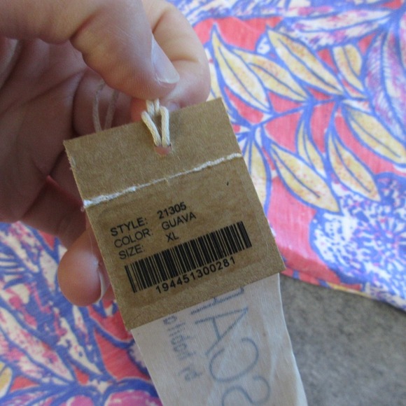 Habitat Women Mini Dress XL Floral Lagenlook Pink Purple Cotton Beach Casual 308 - Picture 5 of 14